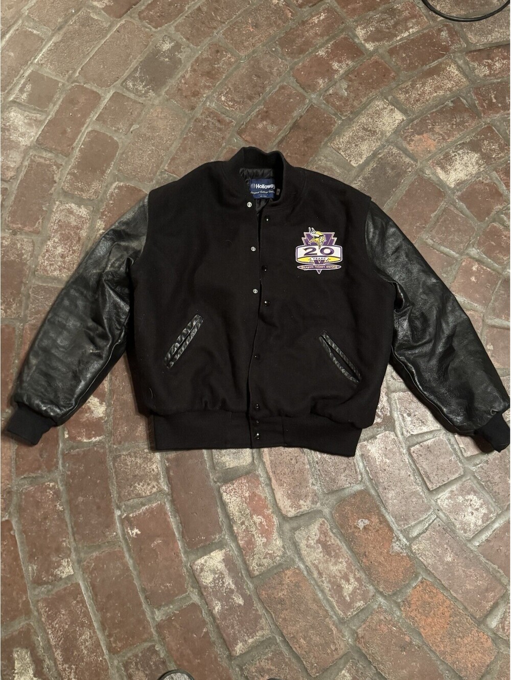 VTG Holloway Letterman’s Coat W/Patch Vikings 20 Year Season Ticket Holder